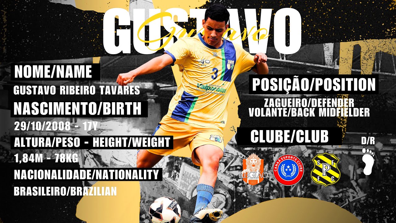 GUSTAVO - Zagueiro/Defender - Volante/Back Midfielder - Highlights 
