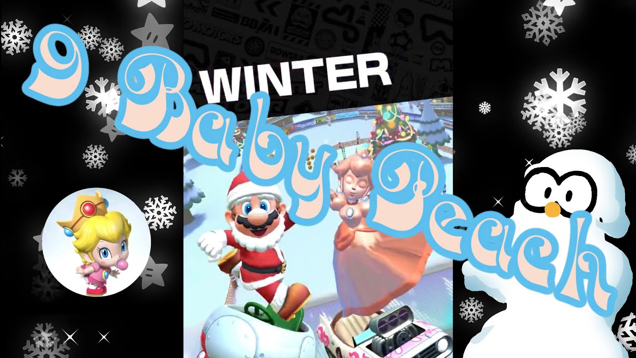 BABY PEACH CUP (09) - Winter Tour: Mario Kart Tour - VS. MEGA IGGY Challenge - First Run Gameplay