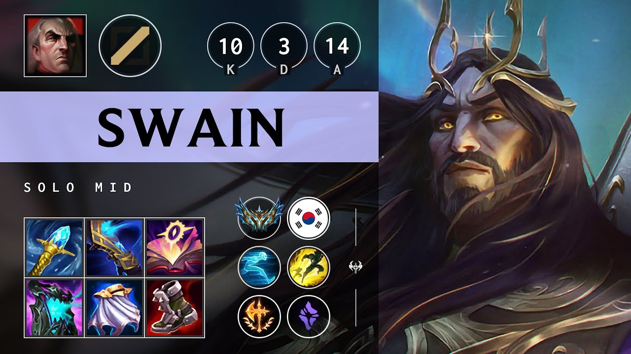 Swain Mid vs Zed: Triple Kill, Legendary - KR Challenger Patch 14.20