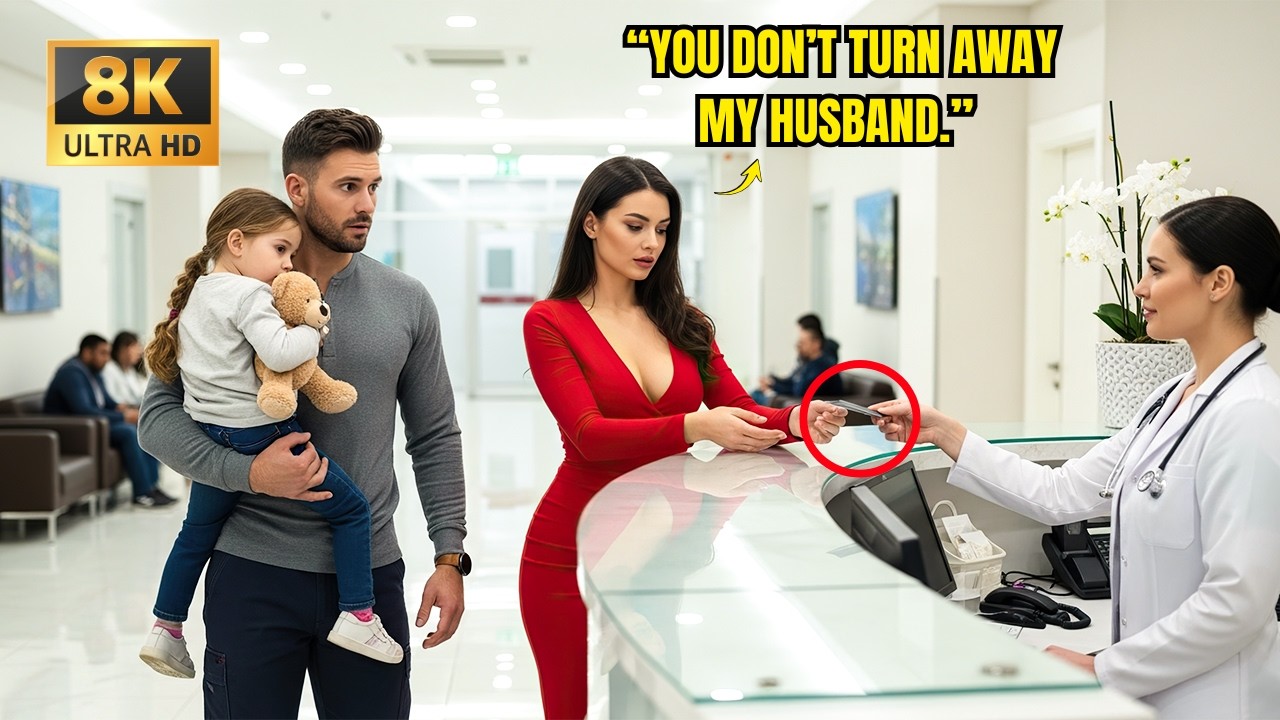 Single Dad Was Turned Away at the Clinic — Until a Woman Flashed Her Black Card and Said He's My Hus