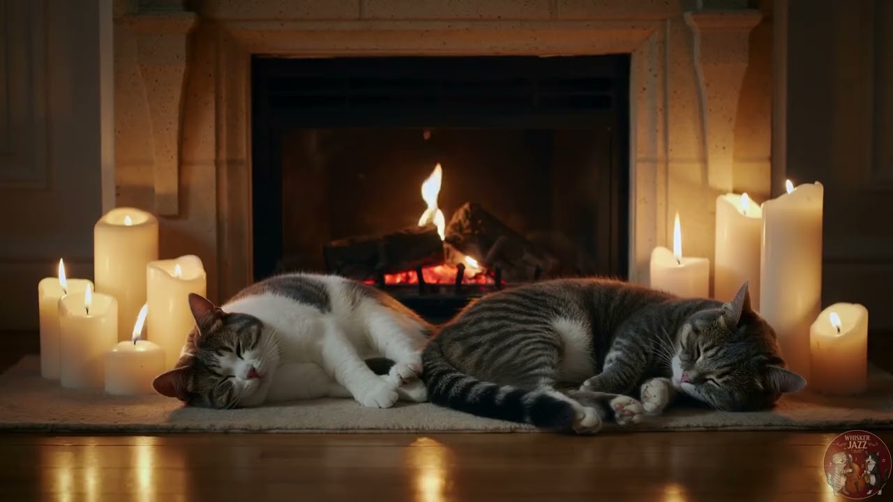 Relaxing Jazz Music for Stress Relief: Warm Candlelight Ambience Beautiful Relaxing Sleep Music