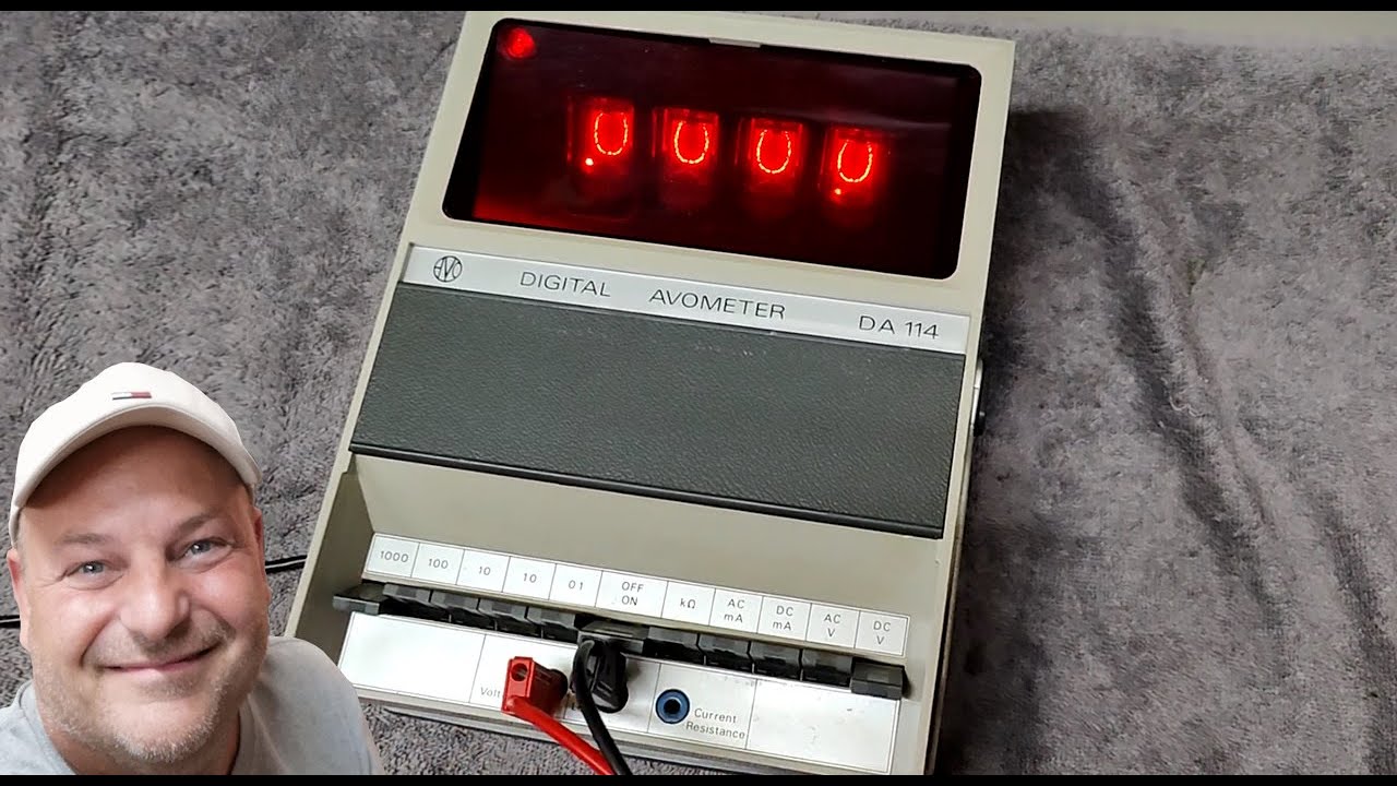 AVO Digital AVOMeter DA-114 nixie 4-разрядный мультиметр, 1972 г.