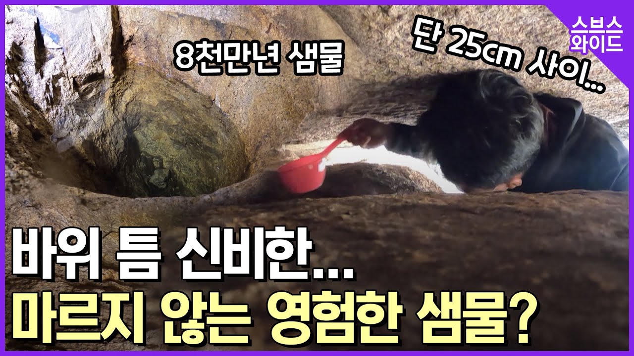 1년 365일 마르지 않는 바위 속 샘물의 비밀