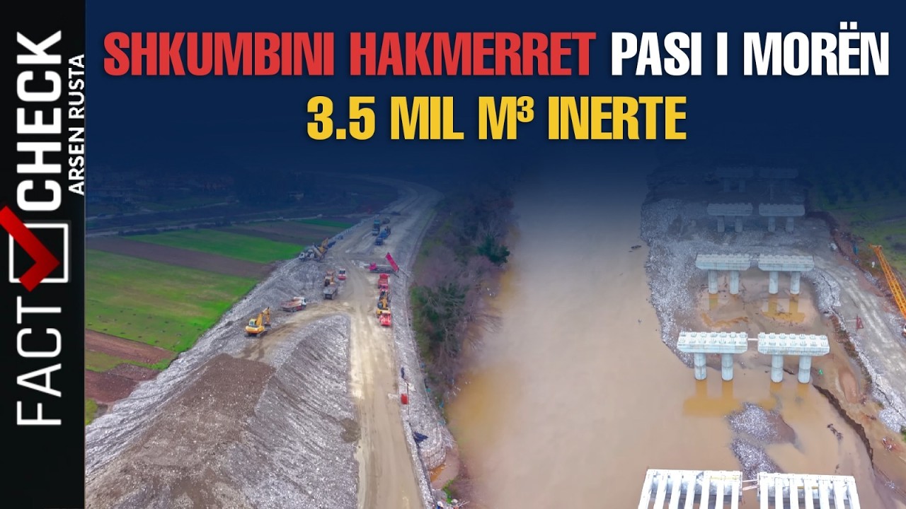Shkumbini hakmerret pasi i morën 3.5 milionë m 3 inerte