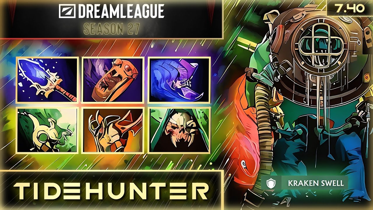 [OFFLANE] 33 TIDEHUNTER 7.40 | DREAMLEAGUE SEASON 27 | #Dota2 #4K