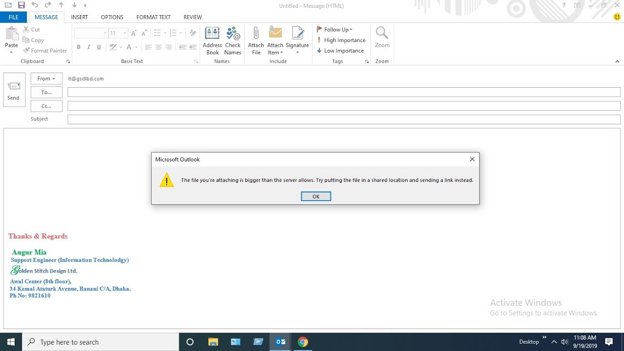 Microsoft outlook 2010,2013 Maximum Attachment Size update.