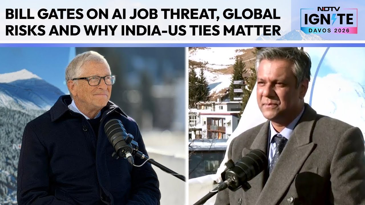 Bill Gates NDTV Interview | Bill Gates On AI Job Threat, Global Risks And Why India-US Ties Matter