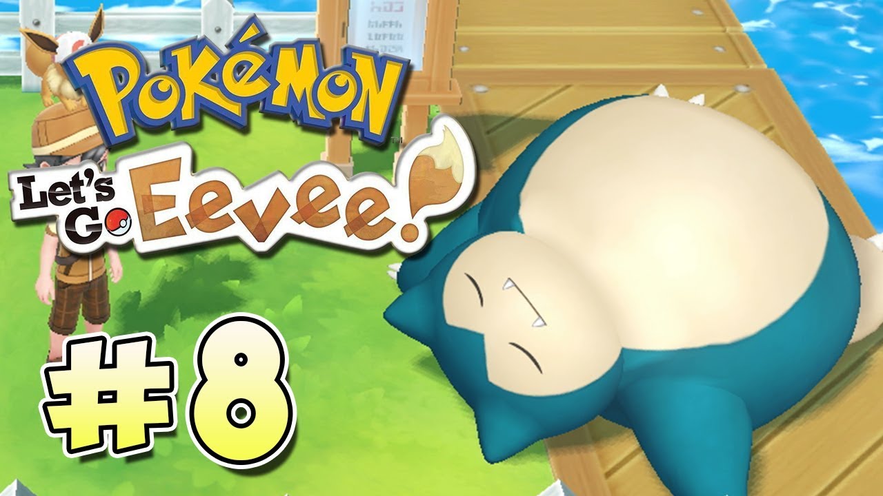 Pokémon Let's Go Eevee | Parte 8 | ¡Snorlax bloquea el paso! |  Chequio