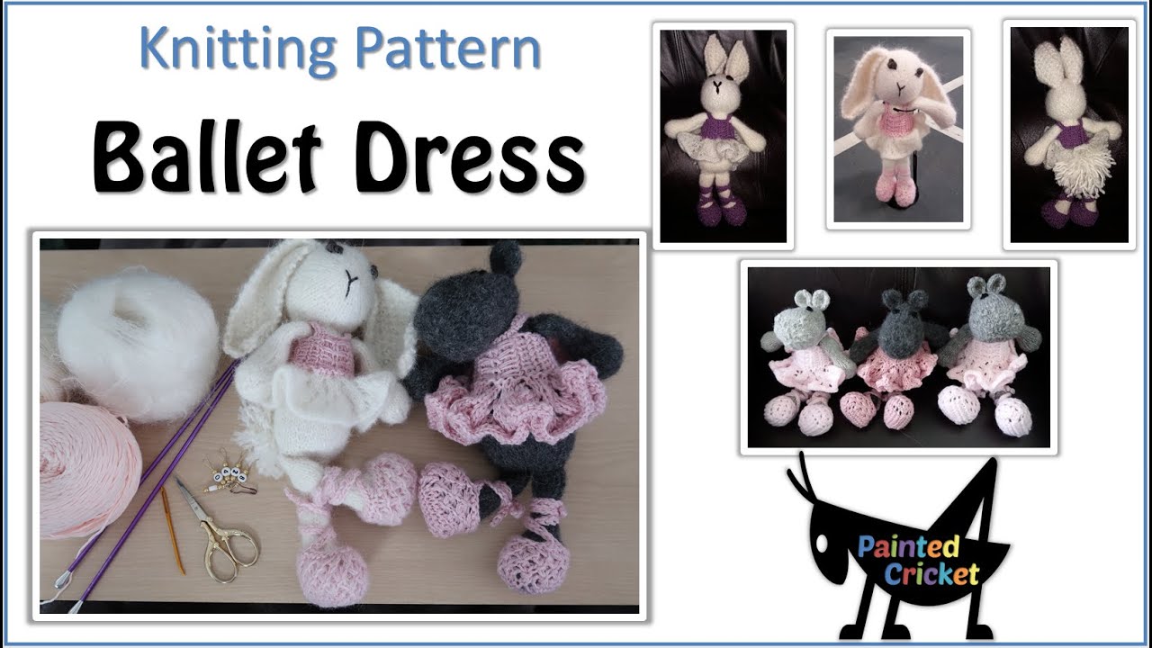 Knit a ballet tutu for Painted Cricket animals