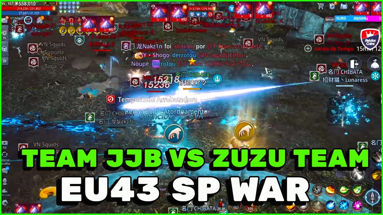 UNLI KD OLD JJB 558K PS | TEAM JJB VS ZUZUKINHO TEAM AT EU43 SP WAR | MIR4