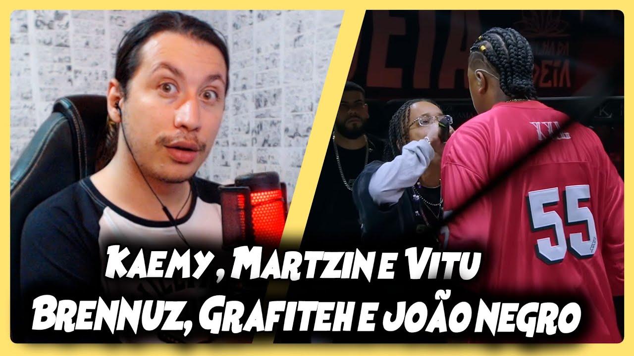 BRENNUZ, GRAFITEH E JOÃO NEGRO X KAEMY, MARTZIN E VITU | SEGUNDA FASE | BDA 8 ANOS | REACT DO MORENO