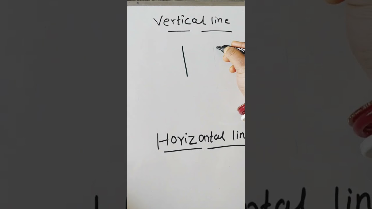 vertical and horizontal line easy to know #maths #lines #shortfeed