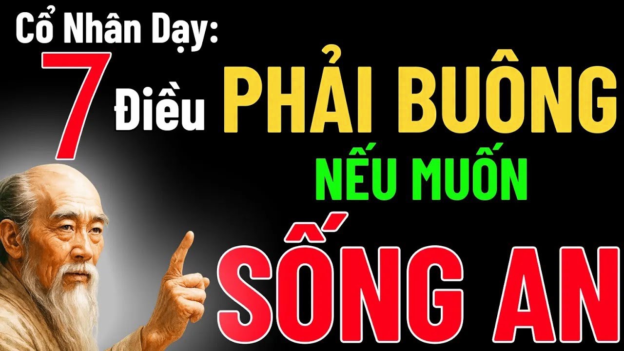 7 điều phải buông nếu muốn sống an – Lời dạy cổ nhân thấm thía cho người tỉnh thức