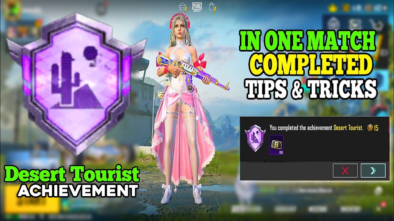 How To Complete (Desert Tourist) Achievement In PUBGM /BGMI TIPS & TRICKS
