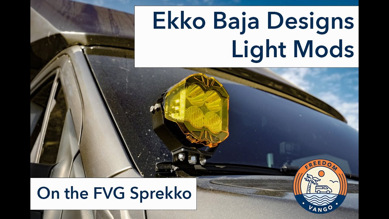 Baja Designs LP4 Mods - On the FreedomVanGo Sprekko!