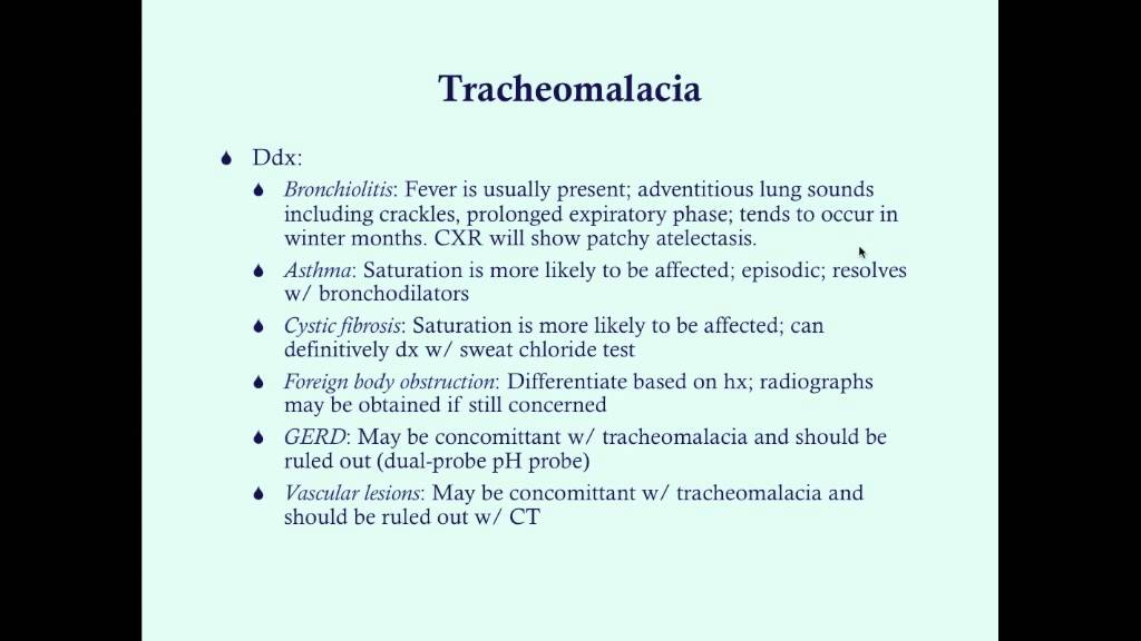 Tracheomalacia - CRASH! Medical Review Series