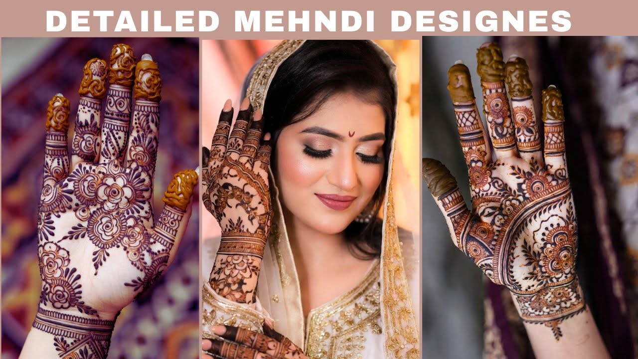 Detailed Mehndi Designs Latest Pack 157 | Full Hand Henna Mehandi |