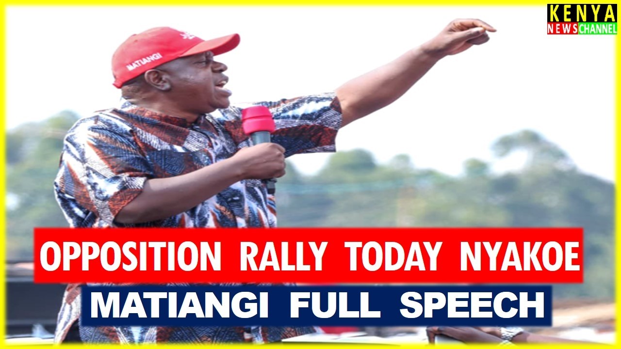 Matiangi EXPLOSIVE speech today DESTROYING Ruto with Gachagua & Kalonzo in Nyakoe