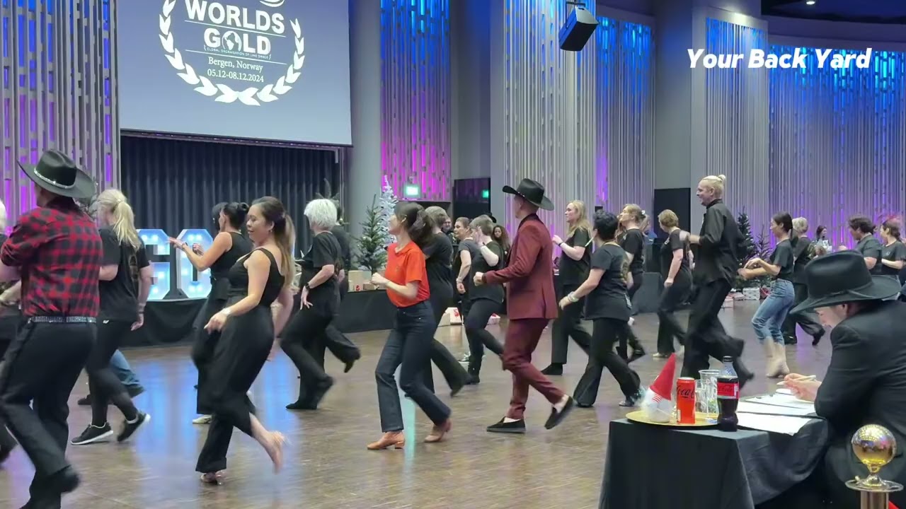 Your Back Yard Line Dance | WORLDS GOLD 2024 | Norway | Choreo Imp/Int 1st Place 🥇#윤정혜 #라인댄스퀸 #ldqk