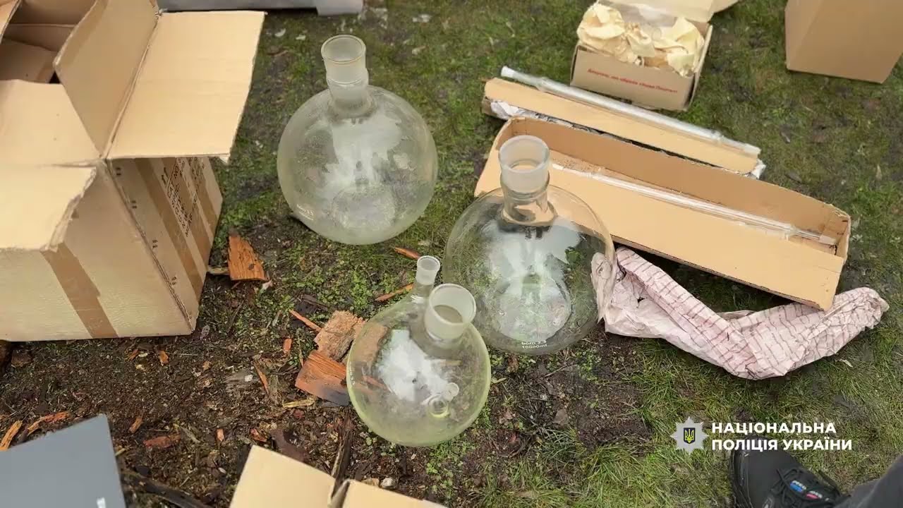 Спецоперація «Рубікон»: Поліція Черкащини ліквідувала лабораторію з виробництва психотропів