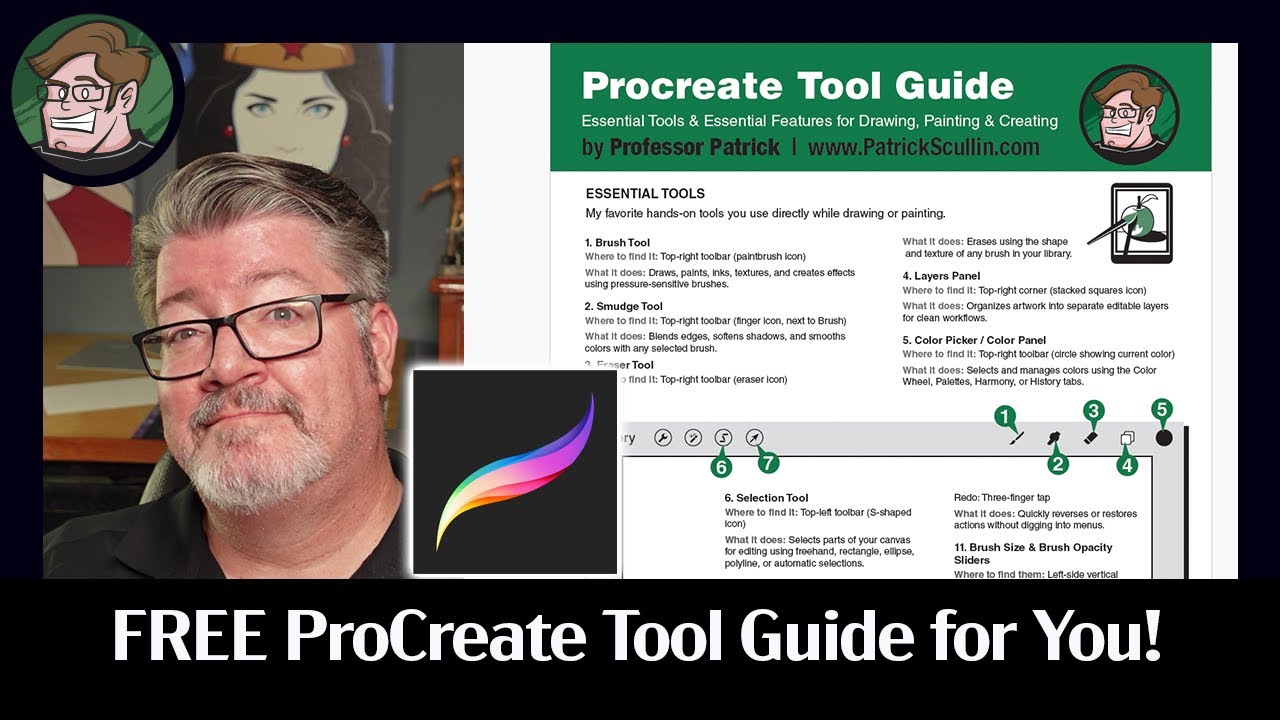 Overwhelmed by Procreate? Download This FREE Tool Guide for Beginners