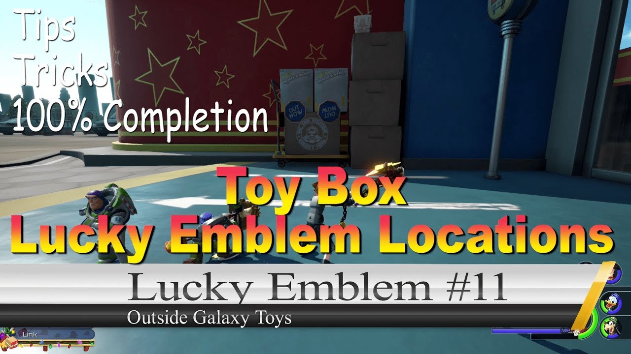 KINGDOM HEARTS 3: EVERY LUCKY EMBLEM LOCATION *TOY BOX* 100% COMPLETION |Flyinnn Hawaiiannn