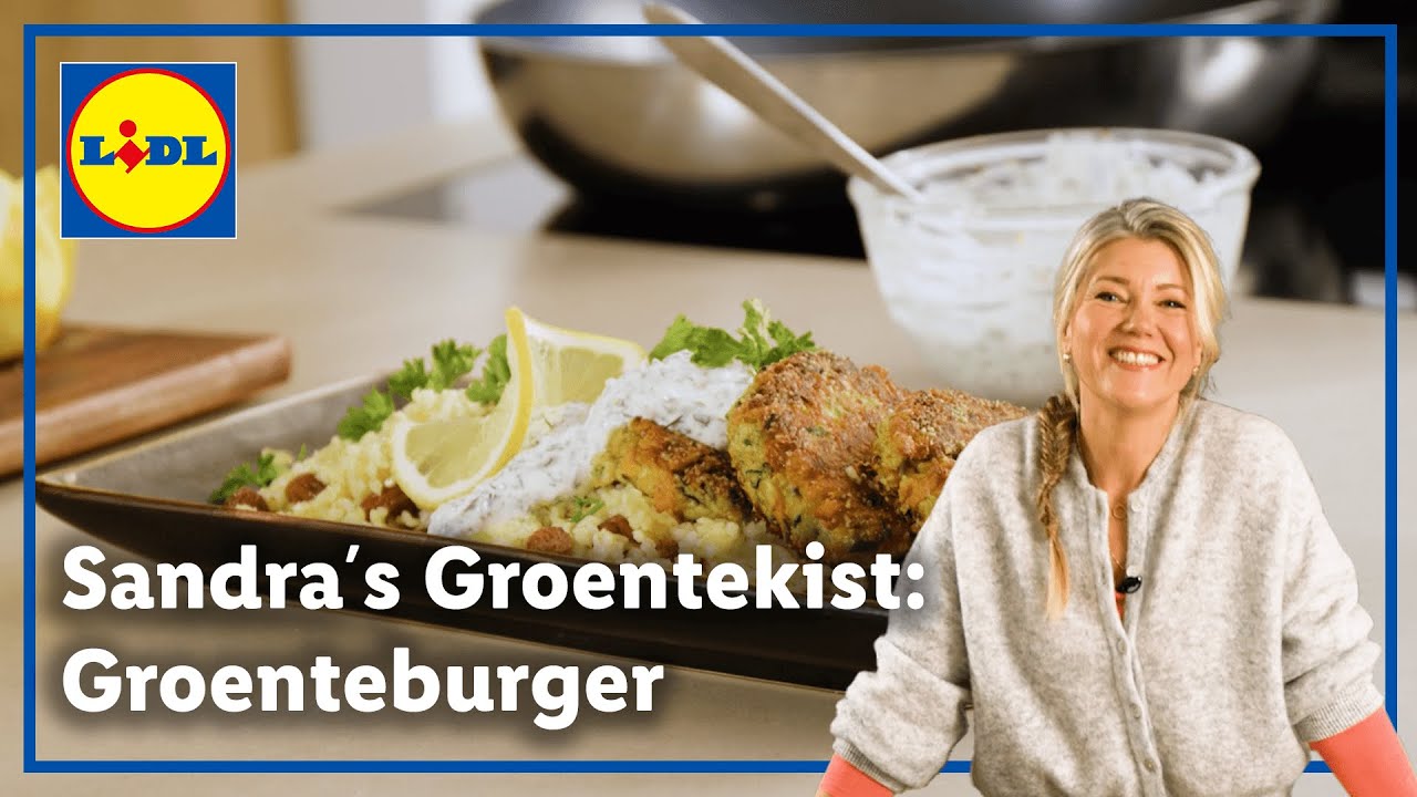 Groenteburger met kruidendip | Sandra's Groentekist