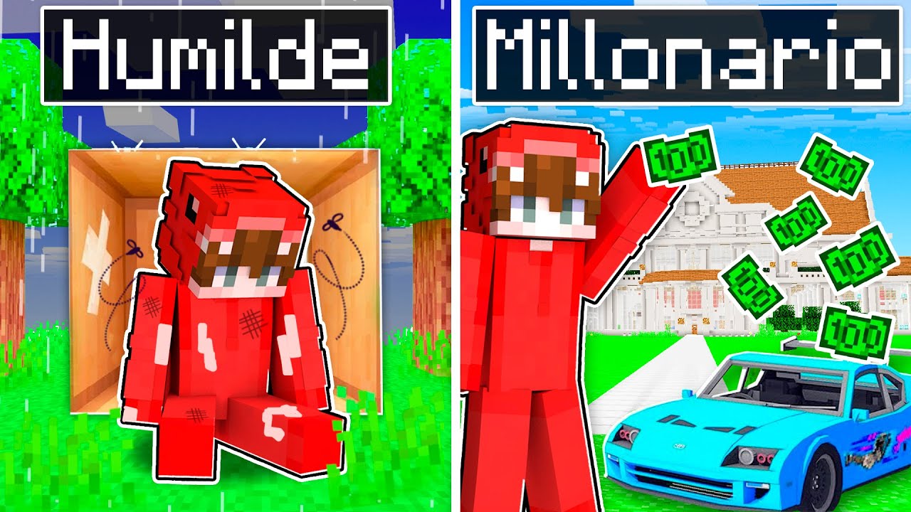 Paso de HUMILDE a RICO en Minecraft!