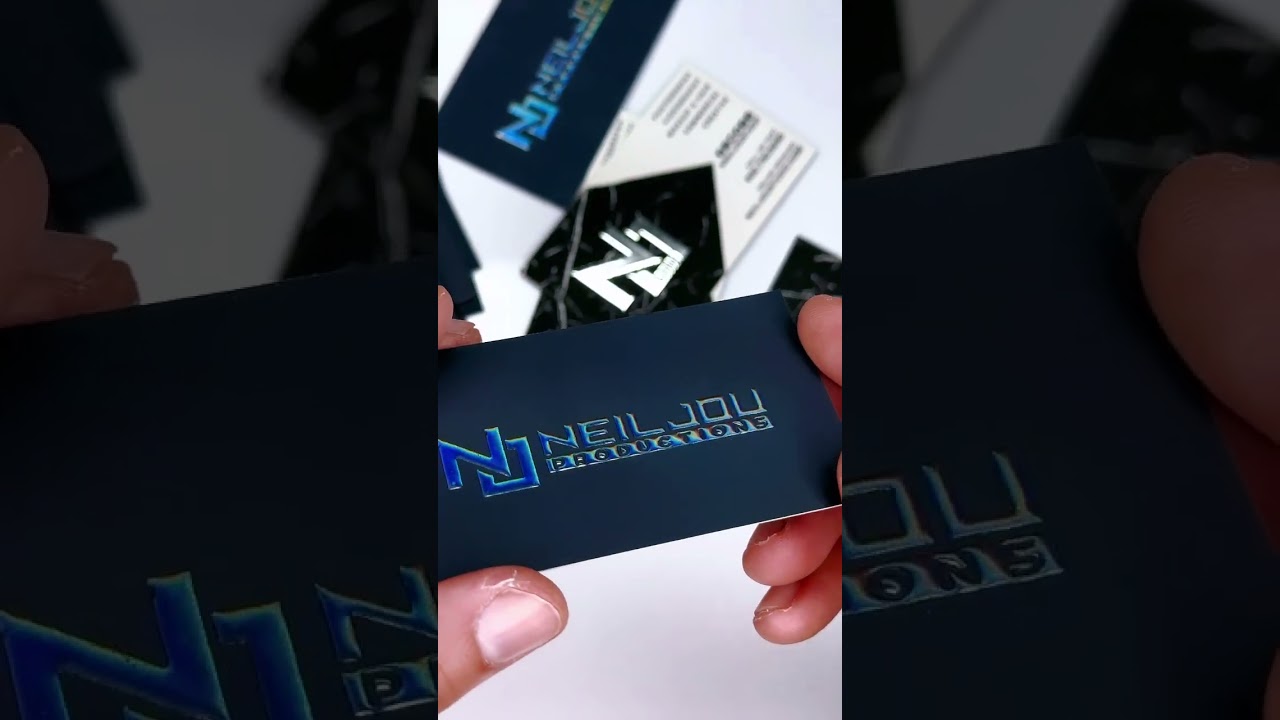 Raised Foil Stamp Suede Cards
