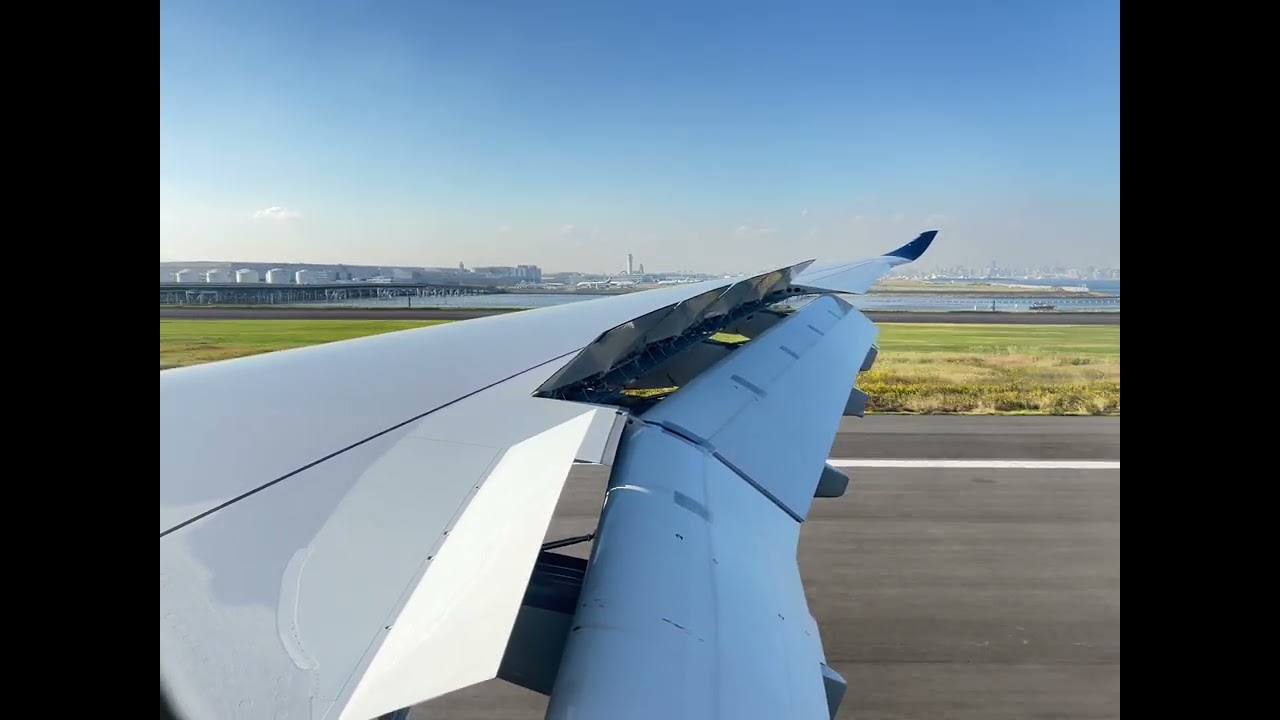 Delta Airbus A330-900neo Landing in Tokyo Haneda International Airport