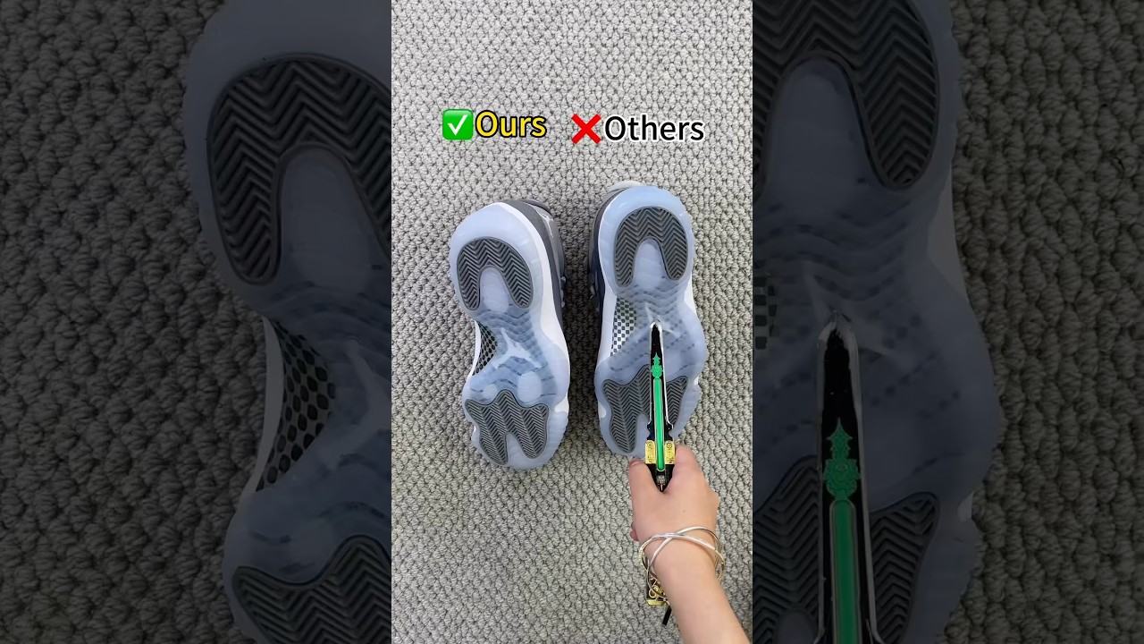 Real Vs Fake Cool Grey Jordan 11 