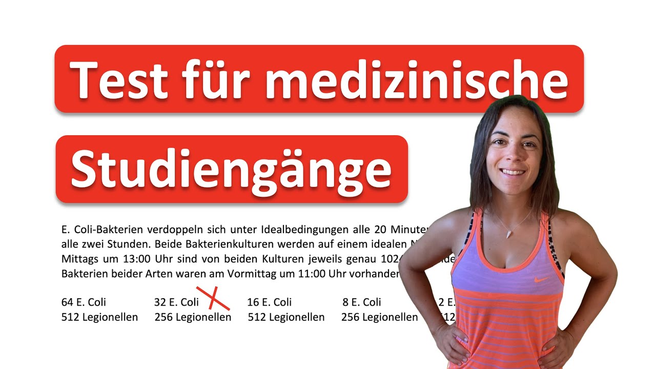 🎓 MEDIZIN STUDIEREN? | Test für medizinische Studiengänge (TMS EMS) | Wachstum von Bakterien