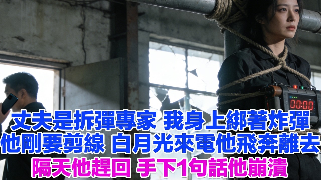 丈夫是拆彈專家 我身上綁著定時炸彈 他剛要剪線 白月光來電他飛奔離去隔天他趕回 手下1句話他崩潰#正能量 #故事分享 #生活經驗 #情感