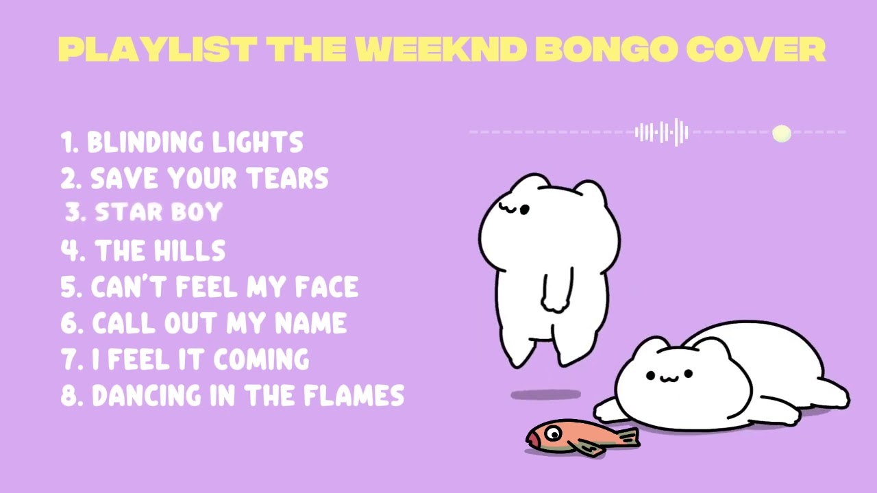 The Weeknd Music Playlist (cover by Bongo Cat)
