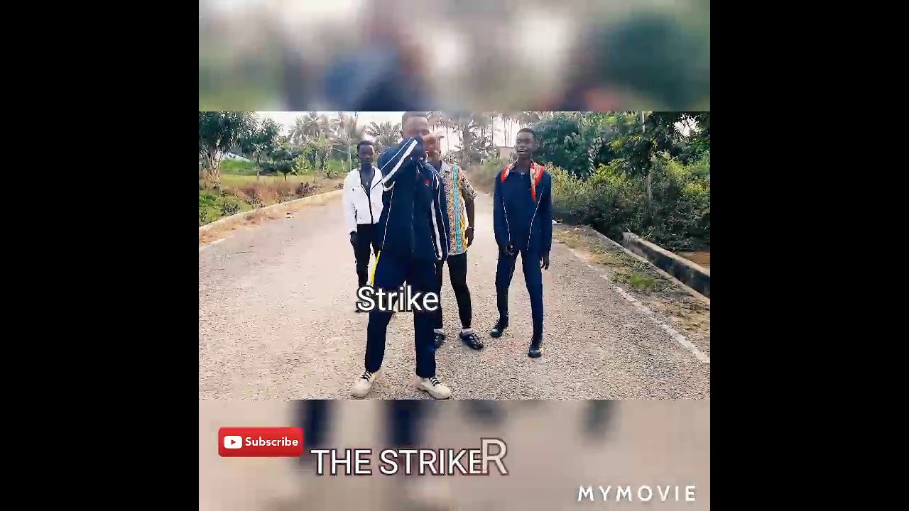 striker with blue pen dance move