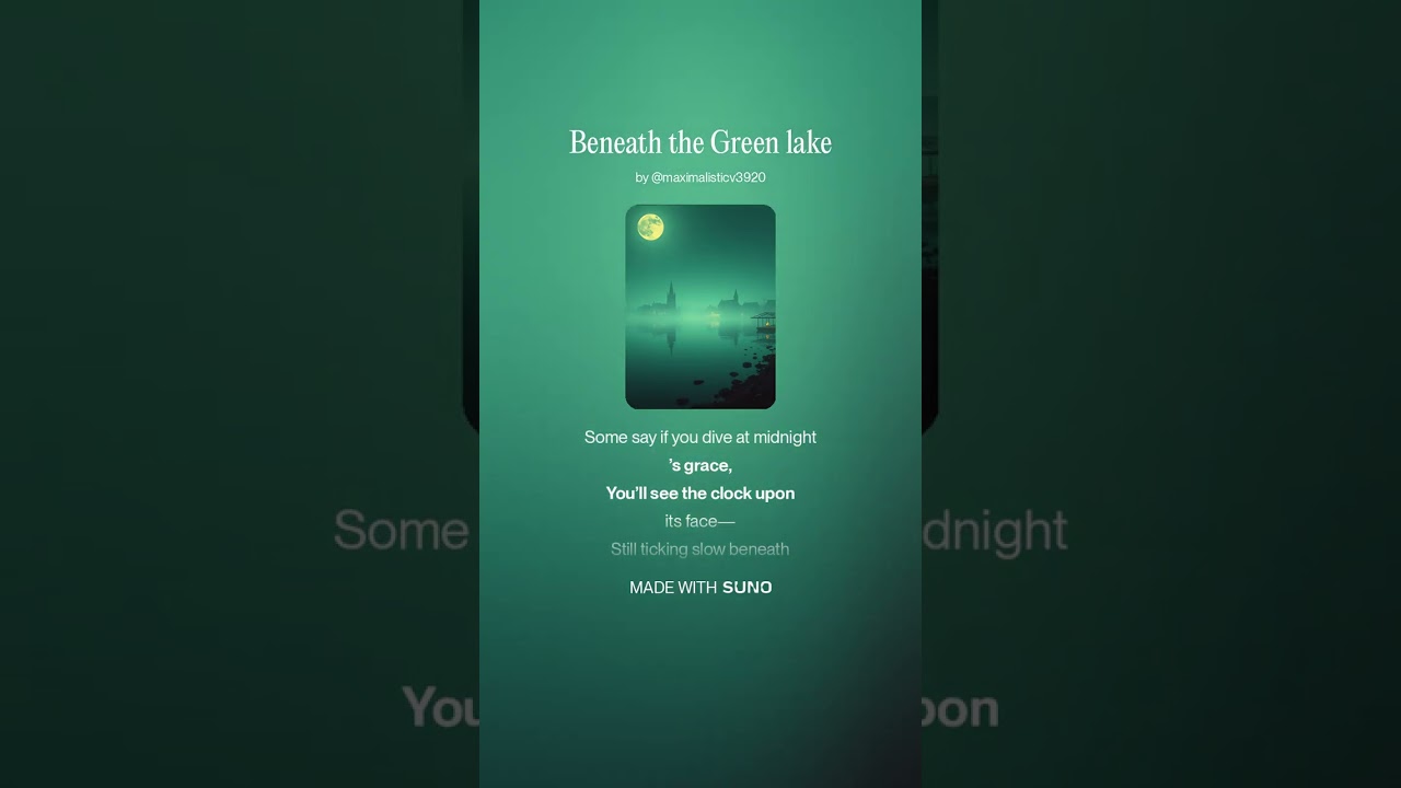 Beneath the Green lake