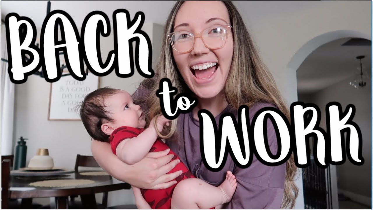 GOING BACK TO WORK with my BABY! Working from Home