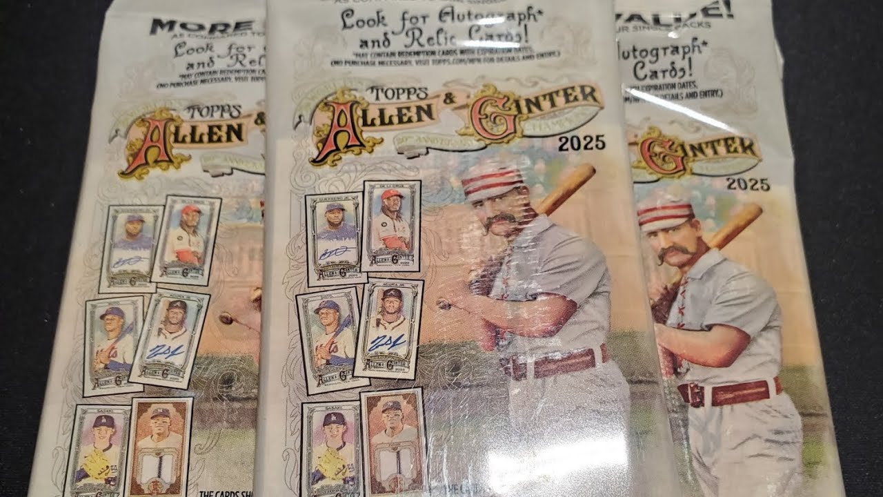 2025 Topps Allen and Ginter Value Packs X5. The Chase Continues. 