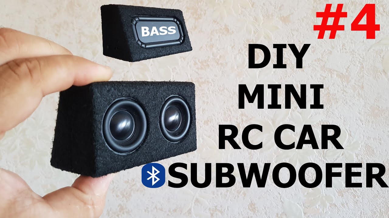 DIY Mini RC CAR Bluetooth Subwoofer v.4 With Bass Radiator |RC CAR SUB| GIVEAWAY