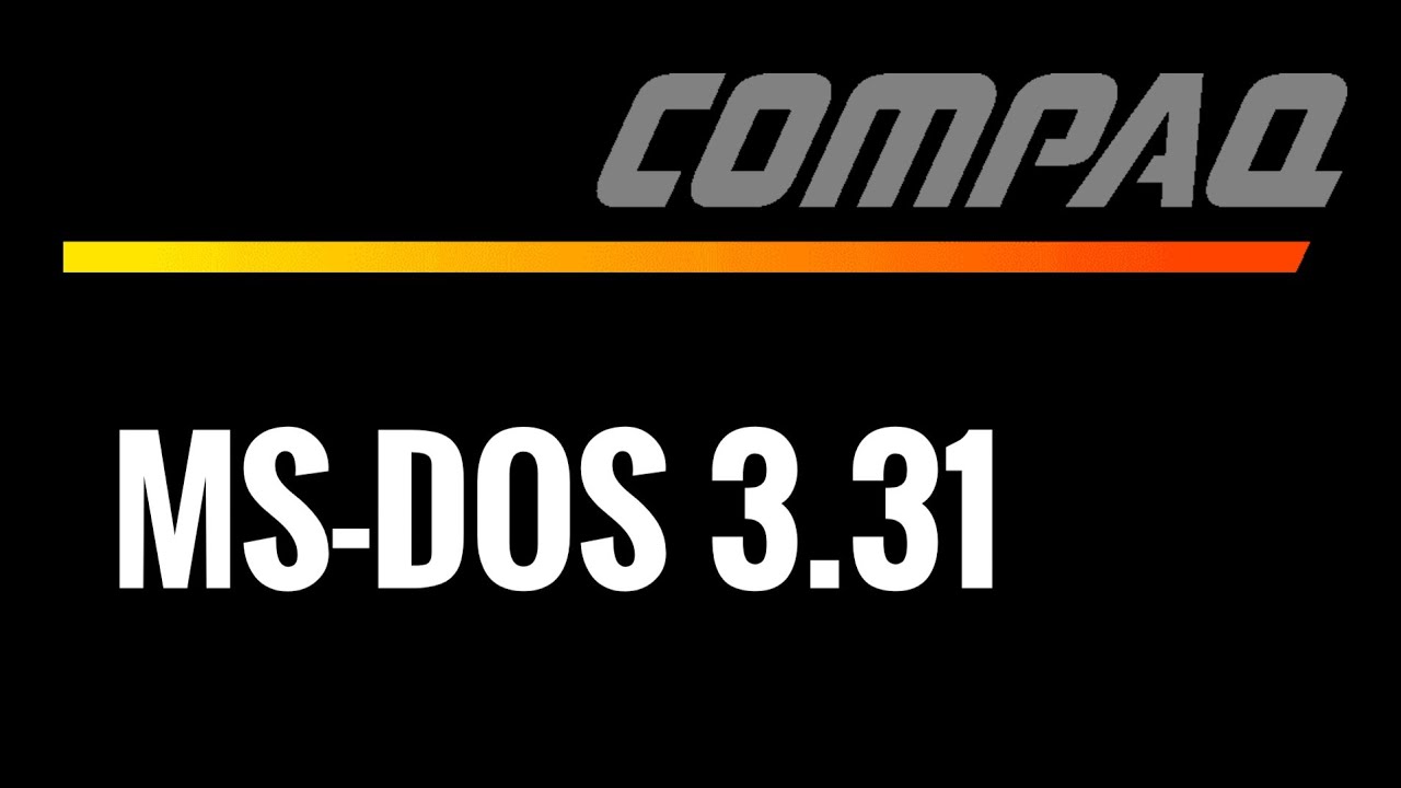 MS-DOS 3.31 [OEM de COMPAQ]: instalación y revisión de la versión mejorada del MS-DOS 3.30