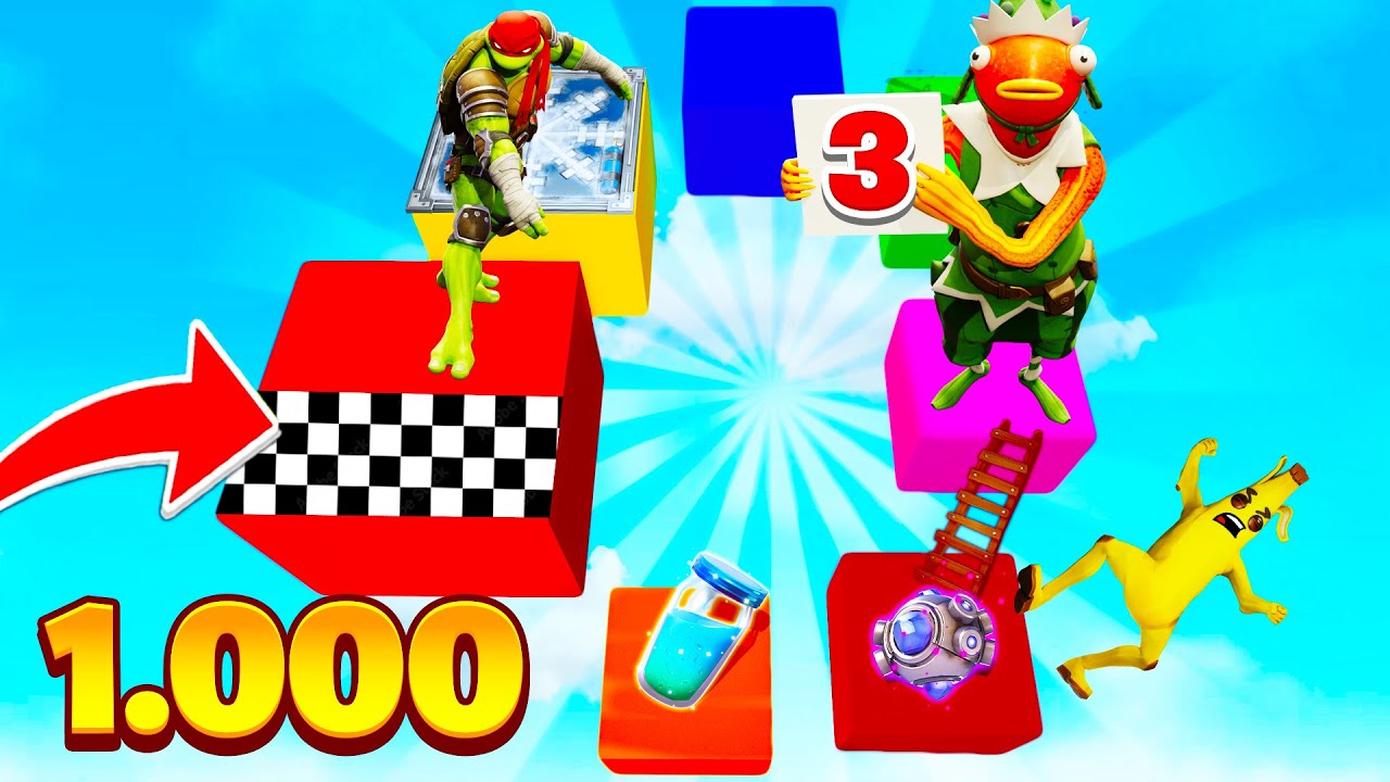 1.000 MINIGAMES vs 3 Youtuber in FORTNITE!