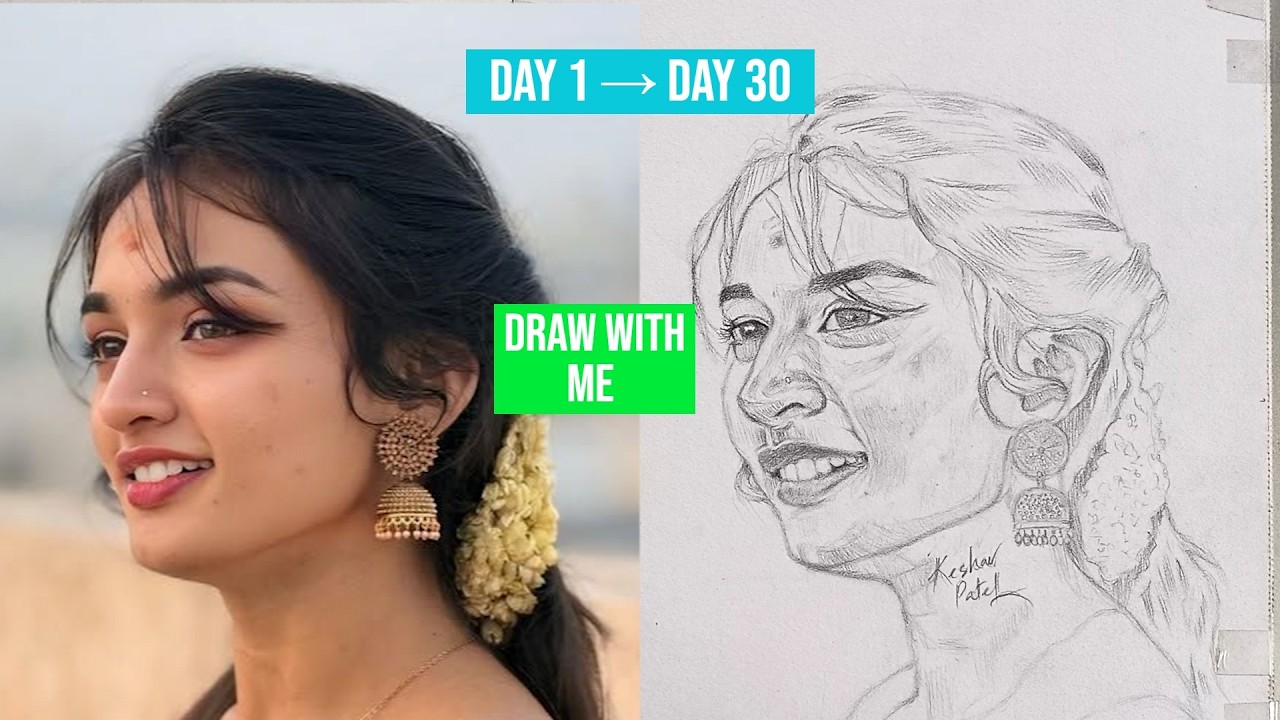 Draw with Me!! I Tried Loomis Method for 30 Days – Result?