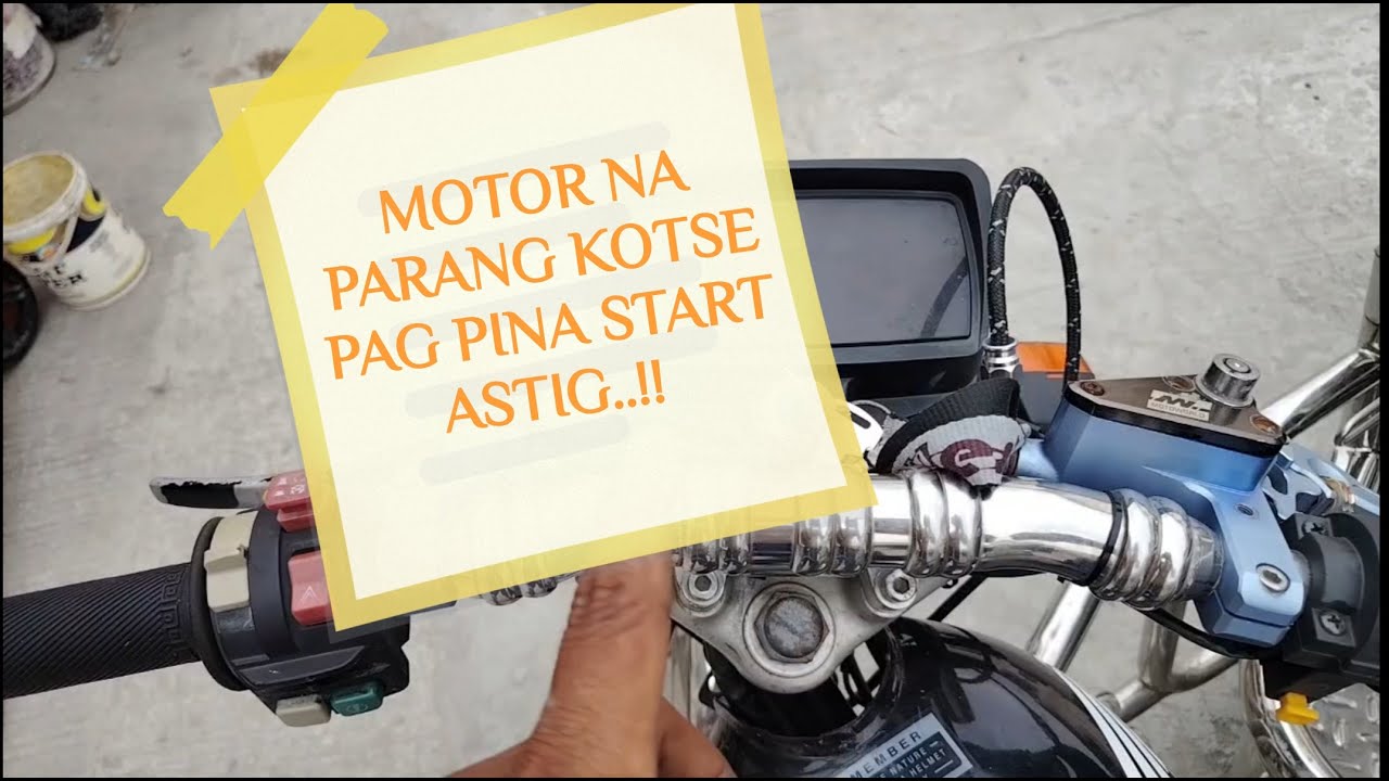 ASTIG NA SUSIAN PARA SATING MOTOR || PARANG KOTSE PAG NAPA START