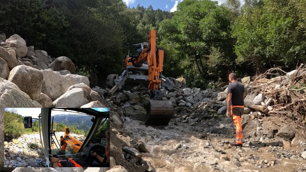 how to drive #Schreitbagger  Ragno escavatore #Menzi Muck  at work