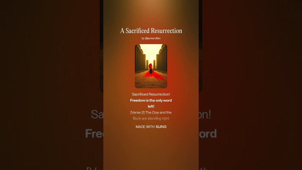 A Sacrificed Resurrection | #masksofamillionfaces 