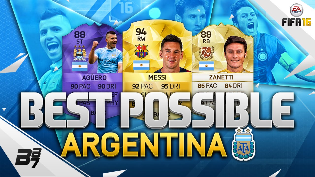 FIFA 16 | THE BEST POSSIBLE ARGENTINA SQUAD! w/ MESSI AND HERO AGUERO!