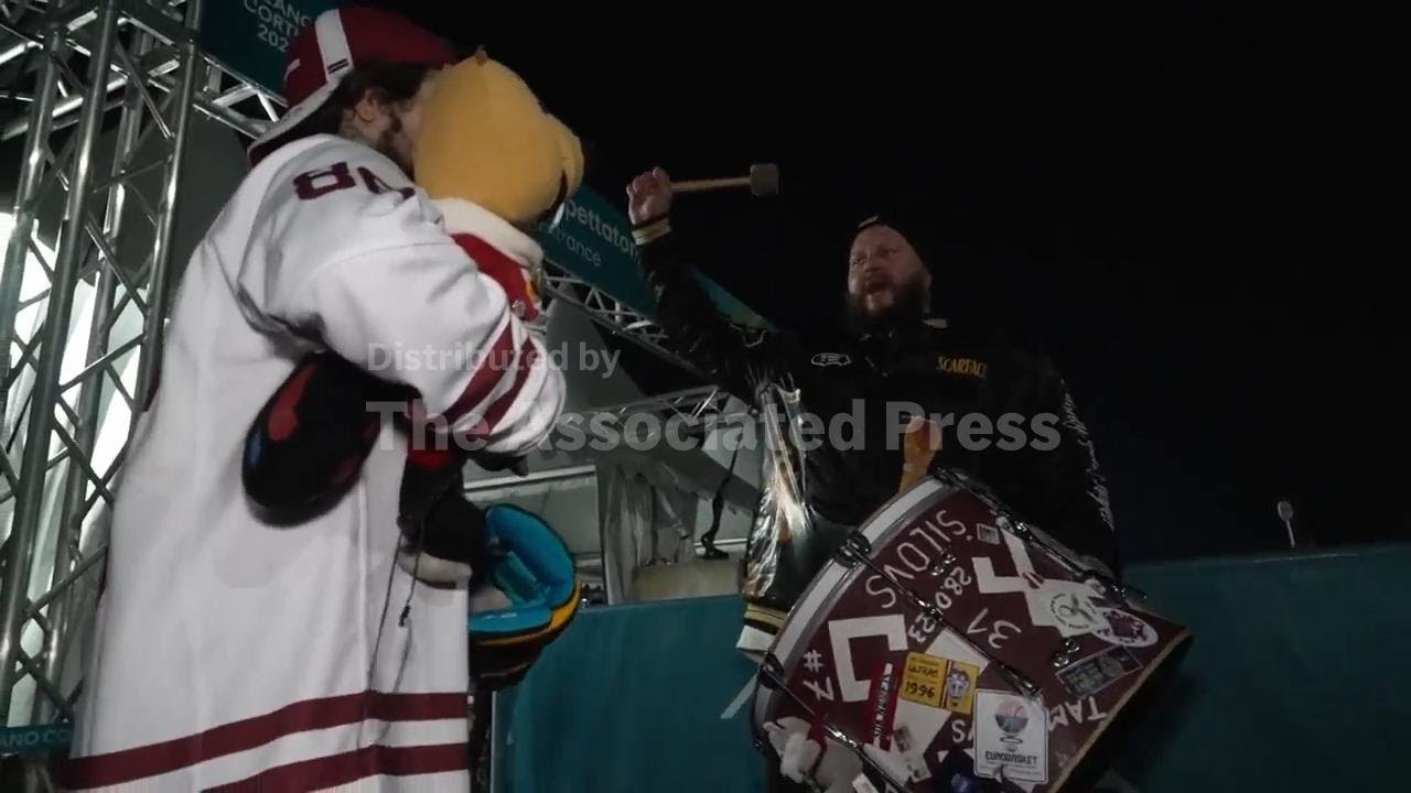 Ice hockey fans queue for US-Latvia game as NHL players return to Olympics for first time in 12 year