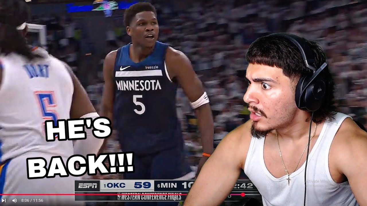 THIS IS THE ANT I KNOW! DanDaMan Reacts To THUNDER at TIMBERWOLVES | FULL GAME 3 HIGHLIGHTS