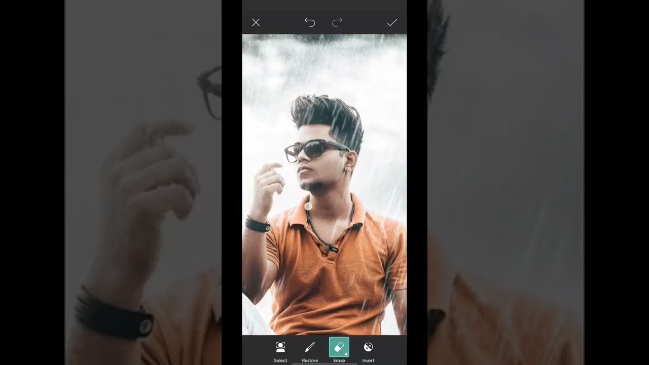 #shorts Rain photo editing in PicsArt 2022