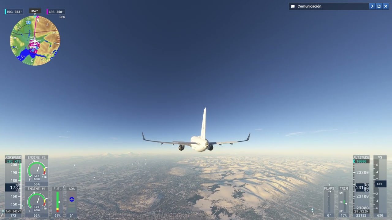 ATERRIZAJE PERFECTO EN FAIRBANKS BOING 737 / VUELO REALISTA EN ALASKA